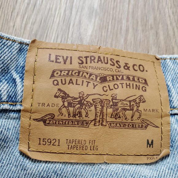 Vintage Levi's 921 Orange Tab Wm's 14 Med High Waist Nineties Distressed Jeans. - Picture 10 of 13